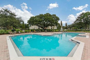 Swimming pool with sundeck